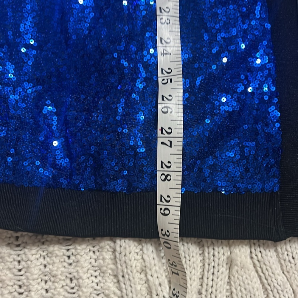 Blue Sequin Women's Jacket - Picture 11 of 12